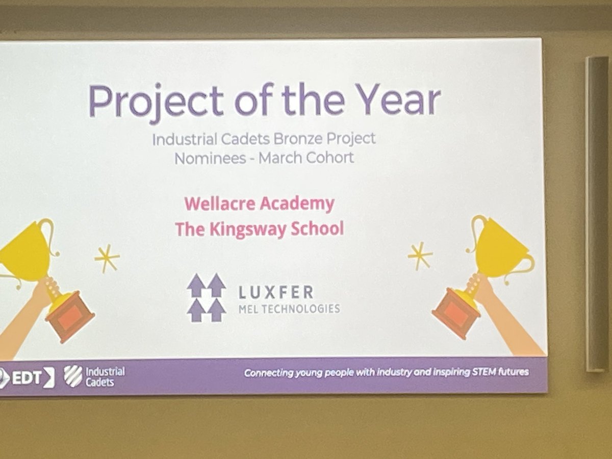 🎉 Congratulations to Eddie, Isabel, Brooke, Zara, Miranda &amp; Anna for  runners-up at the Industrial Cadets Awards ceremony project of the year award! 🏆🌟 
You've made us extremely proud! Keep reaching for the stars and continue to shine bright. 🌟