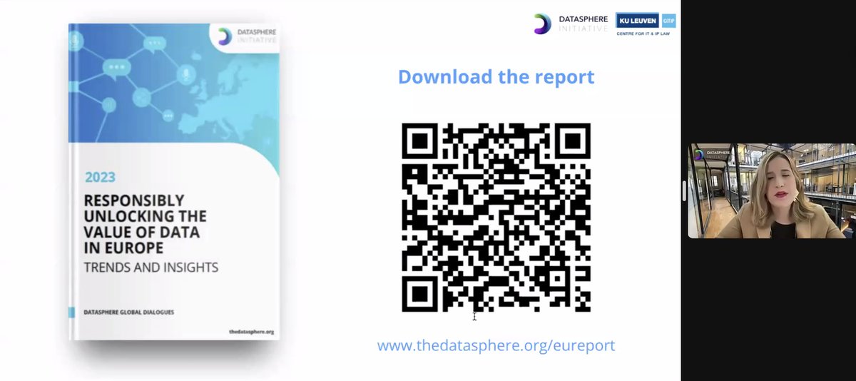thedatasphere's tweet photo. 📢 "I am happy to launch on this occasion the report Responsibly Unlocking the Value of Data in Europe" shared @lorraynebp. 

Download the report: https://t.co/Ebwe6erhV7 https://t.co/HDma5biE4S
