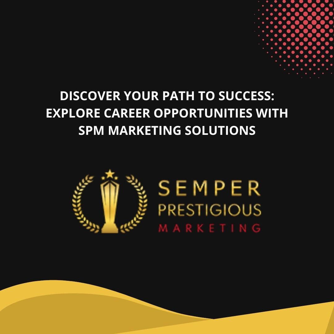 Semper_PM's tweet photo. Discover Your Path to Success: Explore Career Opportunities with SPM Marketing Solutions.

#CareerGrowthOpportunities #DirectSalesJobs #JobOpportunities #ManagementTraining #MarketingFirm  #MarketingTraining #RecruitmentOpportunities #SalesJobs https://t.co/U74KsnDIaV