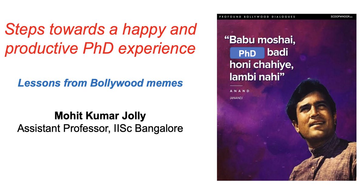 "The key to running a healthy and productive lab can be summarized in a single word: happiness." It well summaries the discussion I have with PhD students after meme-based talk - "If you are happy, you will be productive; so identify what keeps you happy".
nature.com/articles/d4158…