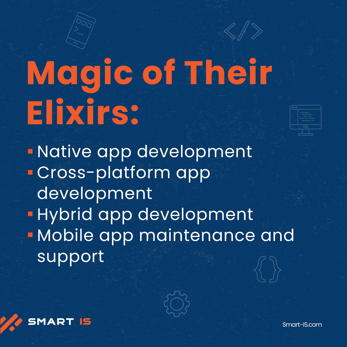 SmartISIntl's tweet photo. Step into the realm of mobile enchantment with #TheAppAlchemists. Your mobile experience will never be the same again! 🌟
To know more: info@smart-is.com
#SmartIS #appdevelopment #webdevelopment #appdeveloper #mobileappdevelopment #android \ https://t.co/Ot8xryfsYD
