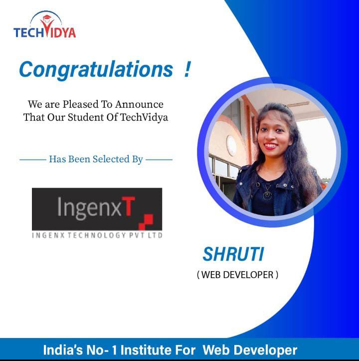 tech_vidya's tweet photo. Congratulations to Placed Students !!
#palcement2023 #Jobs #JobOpportunities #Careers #skills #tech_vidya #GraphicDesigner #Training #webdevelop #webdevelopment #Noida https://t.co/zEq7bTB25H