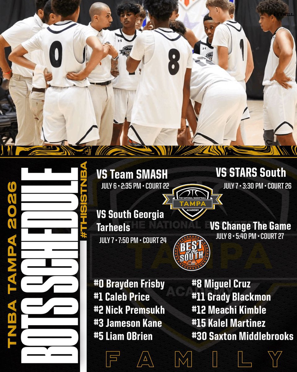 NickPremsukh's tweet photo. @NCSAmbb Name: Nick Premsukh

C/O 2026 

Height: 6’0ft

Position: PG

AAU Team:  @TNBA_Tampa 

Schedule for live period in atlanta 

⬇️⬇️⬇️ https://t.co/etg9zVxCNU