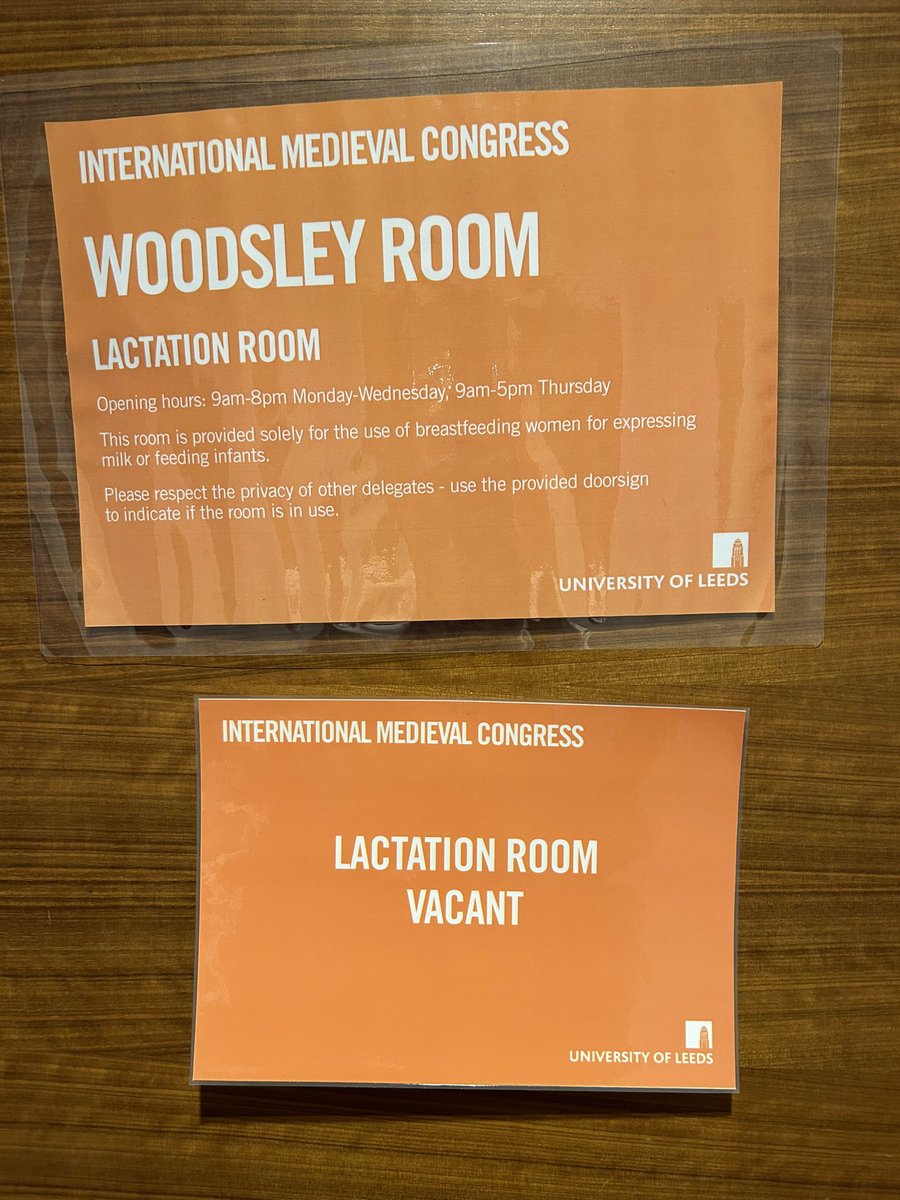 Very impressed with <a href="/IMC_Leeds/">IMC_Leeds</a> providing a lactation room. The user group may be small but it makes a massive difference to making the event inclusive for new mums 👍