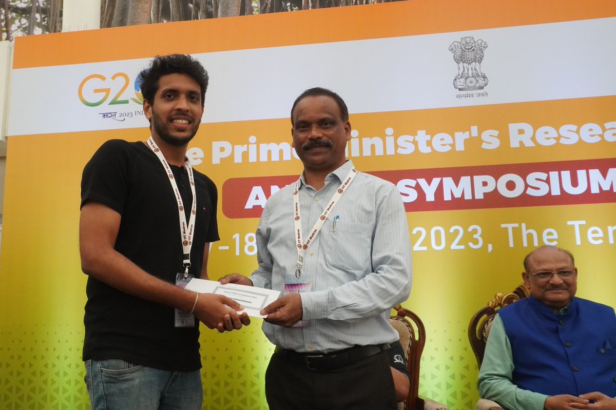 School of Physics, IISER TVM (@phy_iisertvm) on Twitter photo Congratulations to Mr. Sebin Joseph Sebastian, a PhD student from Prof. Ramesh Chandra Nathβs lab for the βHighlighted poster awardβ and the πππ¬π ππ«π’π¦π ππ’π§π’π¬πππ« πππ¬πππ«ππ‘ π
ππ₯π₯π¨π° (ππππ
) ππ°ππ«π in the annual #PMRF Symposium 2023.
<a href="/tvmiiser/">IISER Thiruvananthapuram</a> Congratulations to Mr. Sebin Joseph Sebastian, a PhD student from Prof. Ramesh Chandra Nathβs lab for the βHighlighted poster awardβ and the πππ¬π ππ«π’π¦π ππ’π§π’π¬πππ« πππ¬πππ«ππ‘ π
ππ₯π₯π¨π° (ππππ
) ππ°ππ«π in the annual #PMRF Symposium 2023.
<a href="/tvmiiser/">IISER Thiruvananthapuram</a>