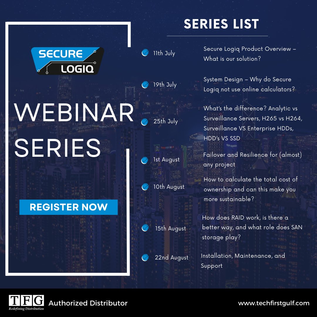 tech_fz's tweet image. Join us for the @SecureLogiq Webinar Series and enhance your security solutions! Don&apos;t miss out on valuable insights from industry experts. 

🖥️ Register now to secure your spot: zurl.co/Cmtc 

#SecureLogiq #hdservers #SecurityServers #tfg #techfirstgulf #innovation