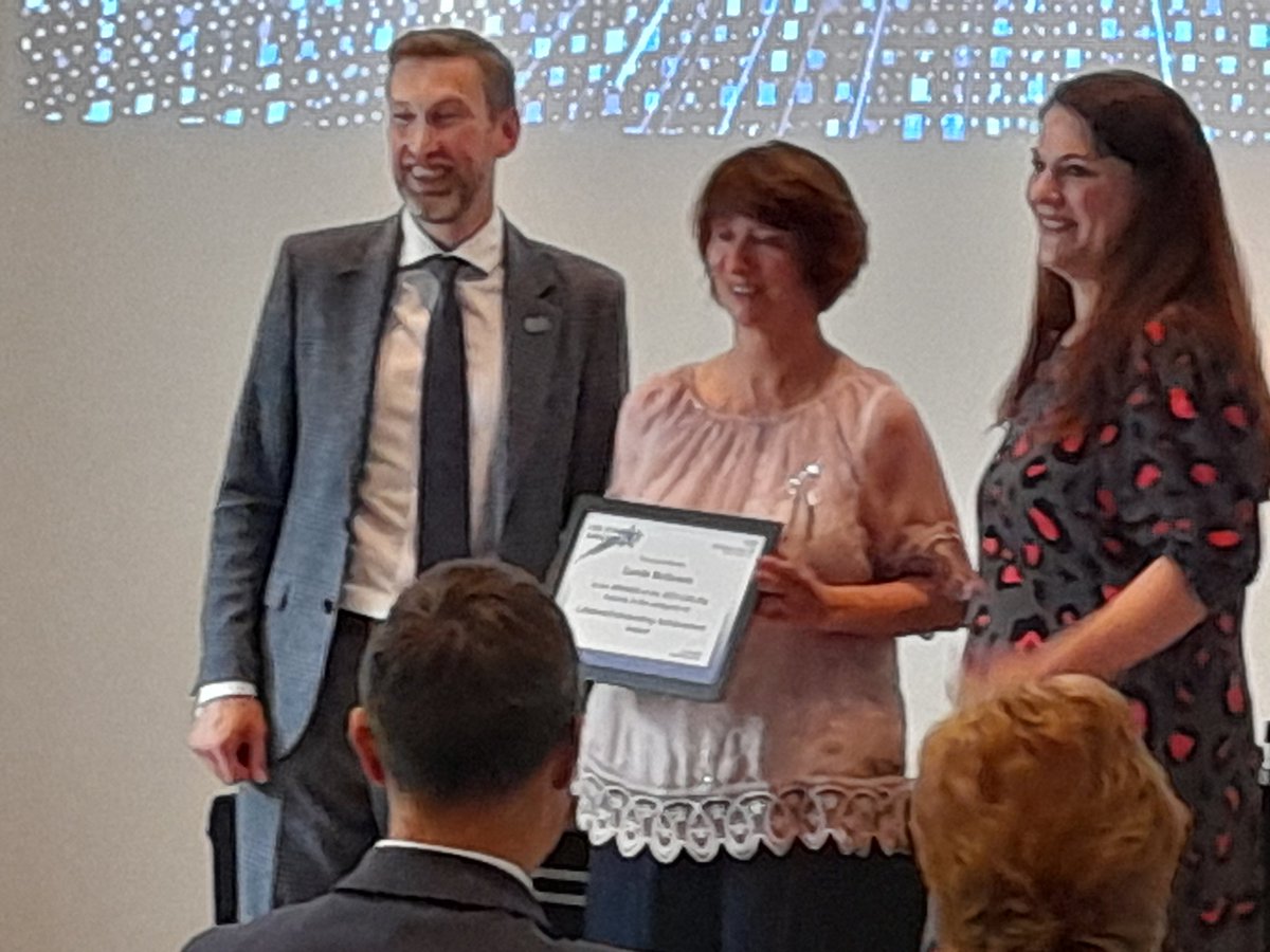 labs2me's tweet image. Another award at the CSS Star Awards. Laboratory Medicine&apos;s own Carole McGowan a winner in the category of Lifetime and/or Outstanding Achievement Award. So well deserved.