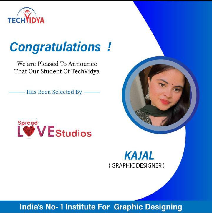tech_vidya's tweet photo. Congratulations to Placed Students !!
#palcement2023 #Jobs #JobOpportunities #Careers #skills #tech_vidya #GraphicDesigner #Training #webdevelop #webdevelopment #Noida https://t.co/zEq7bTB25H