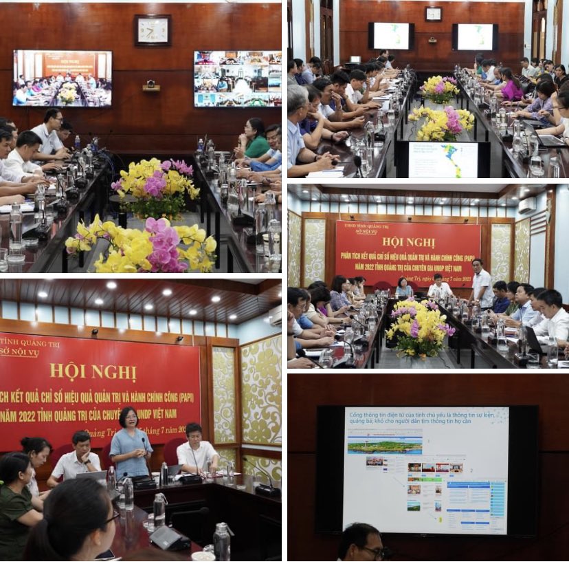 PAPI_Vietnam's tweet photo. A fruitful 2022 #PAPIvn diagnostic wks wt Quang Tri authorities from provincial to commune levels on July 5 gave participants insights into what leaders & civil servants in QTri could do more to serve their citizens. Support to bring e-services to all but EM citizens will follow. https://t.co/MnWyeVmuBx
