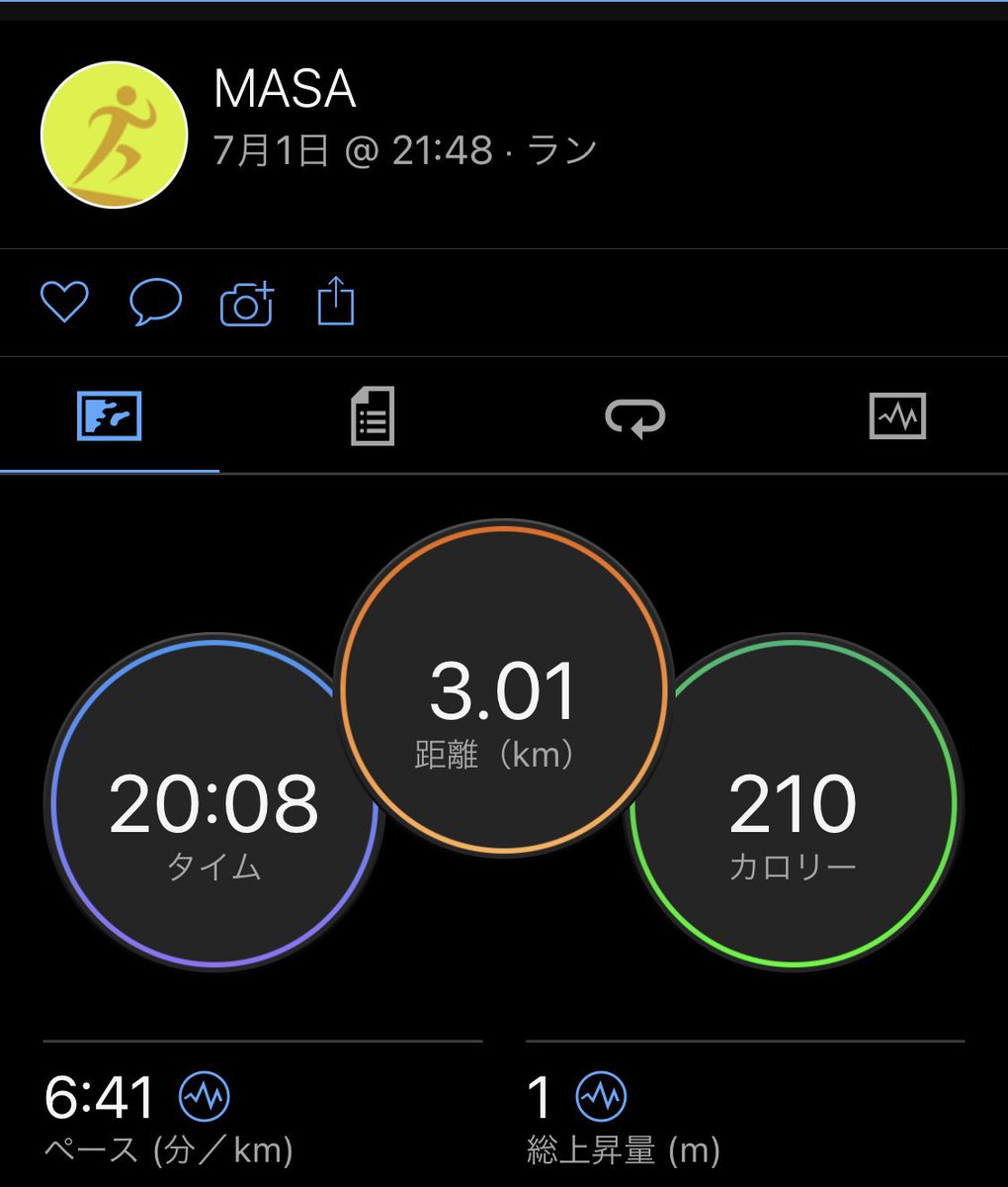 gojarapper's tweet photo. 一年半のブランクから復帰の
リハビリラン3回
身体が重いけどココロは軽く⁉️
走り終わった後の爽快感を
思い出しつつある😳 https://t.co/OKrsuZUF0p