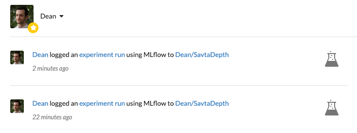 TheRealDagsHub's tweet photo. Time for DagsHub #dev_update! π¨βπ»πΆ
β
New Getting Started missions πΉοΈ
When you complete the missions you get a badge!
β
Showing MLflow experiments and DDA file uploads in the dashboard π₯οΈ
Stay tuned for more updates, a big one is coming soon π€« https://t.co/Mf7XnlJlap