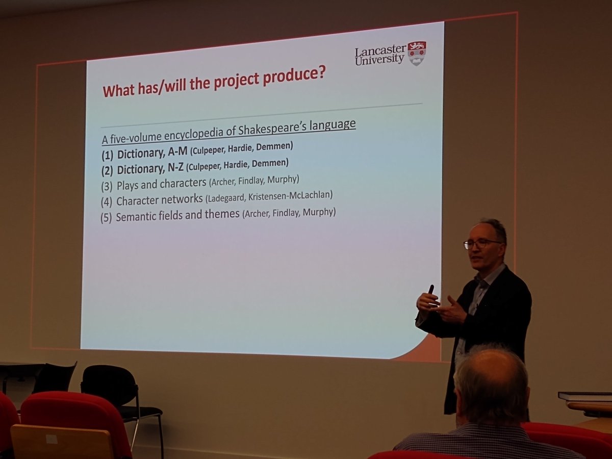 perayson's tweet photo. A book (or five books?) launch of Shakespeare's language from @j_culpeper et al #CL2023 https://t.co/dPLATxvvKa