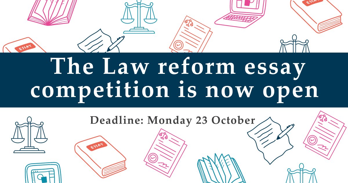 ⚖️Our Law Reform Essay competition is now open. 📝If you're a student or pupil with an interest in law reform, submit an essay making the case to reform English, Welsh and European law, for your chance to win £4,000. Find out everything you need to know: barcouncil.org.uk/becoming-a-bar…