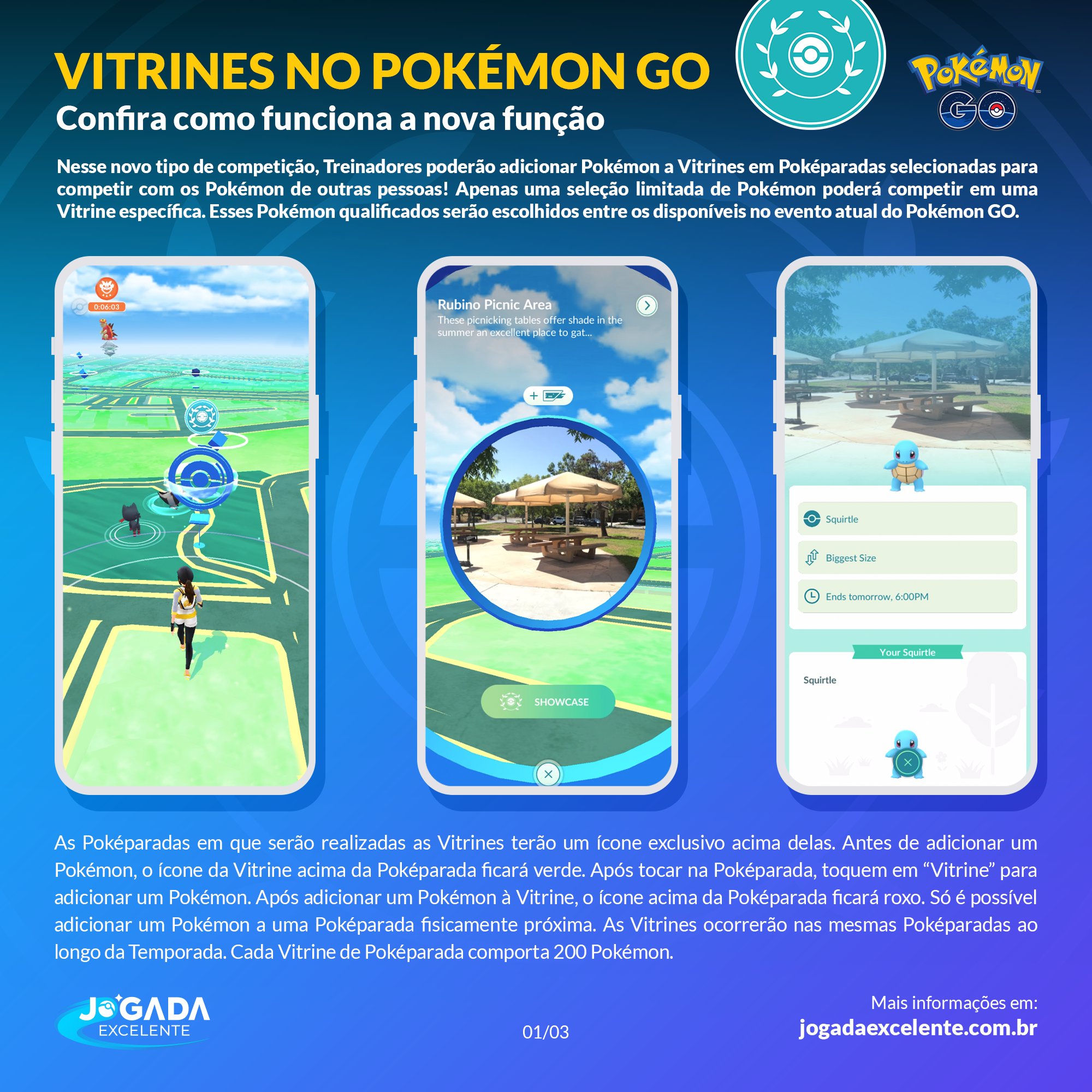 Função Vitrine de Poképarada chega ao Pokémon GO em 2023