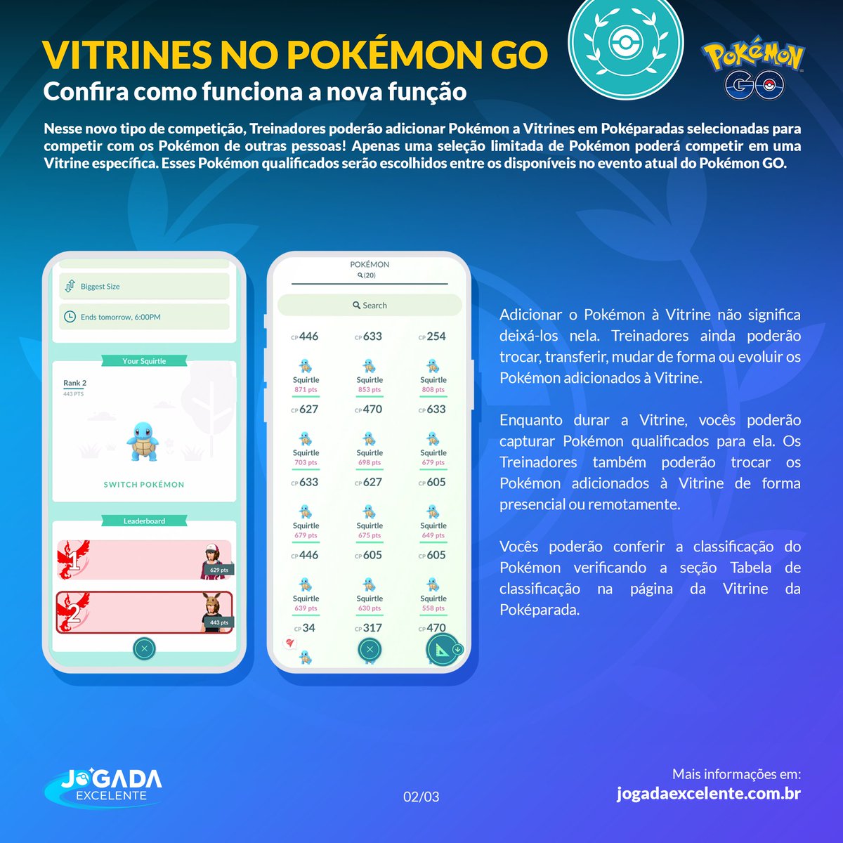 Função Vitrine de Poképarada chega ao Pokémon GO em 2023