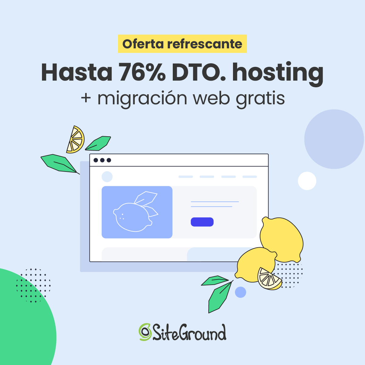 SiteGround_ES's tweet image. 🍋 ¡Lanzamos una oferta refrescante! 🍋

Hasta 76% descuento en #hostingweb compartido y una migración web experta GRATIS 🎉

🆓 También GRATIS todo lo esencial para un negocio online exitoso: e-mail profesional, SSL, CDN, copias de seguridad ¡y más!

siteground.es