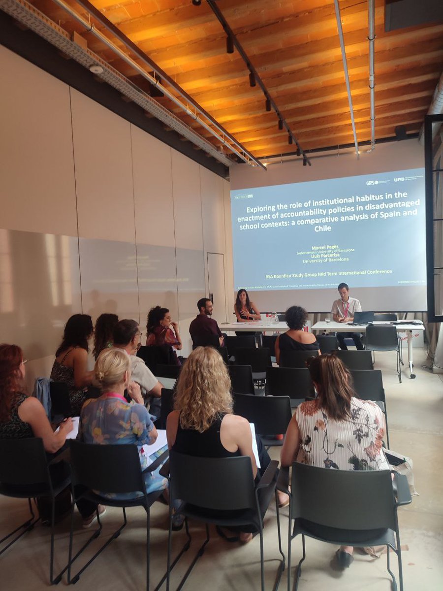 BSABourdieuSG's tweet photo. After lunch, a paper session on higher education and the symposia "Educational subjectivities beyond class and time" and "Policy enactment as a field of contestation: school actors' interpretations, negotiations and appropriations". #Bourdieu2023 https://t.co/swWL6Mpwr2