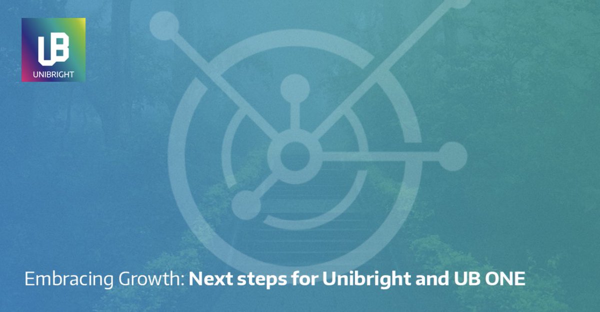 UnibrightIO's tweet photo. Embracing growth : “next steps for Unibright and UBone!” 

#blockchain #crypto $ubt #sap 

https://t.co/h6wauMZVTd https://t.co/5a8oUDjWmk