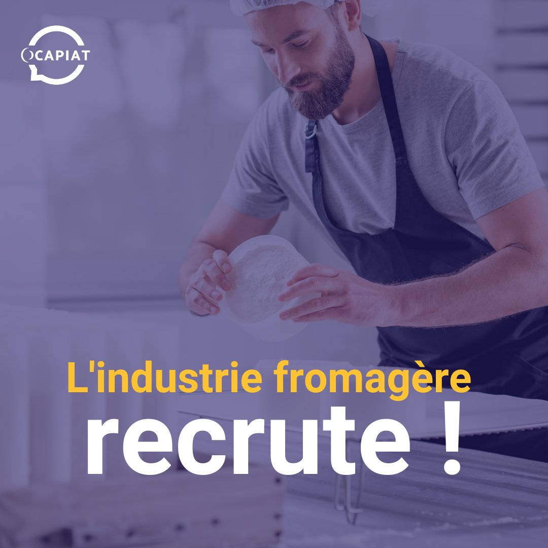 OCAPIAT_PACA's tweet image. [Recrutement]

Le saviez-vous ? 🔎
L&apos;industrie laitière regorge de postes à pourvoir. Notamment le métier de fromager 🧀 Vous êtes étudiant ? Adulte ? L&apos;ENIL propose des formations pour tous !

Rdv sur rb.gy/blzqf
#recrutement #fromager #agroalimentaire #opco
