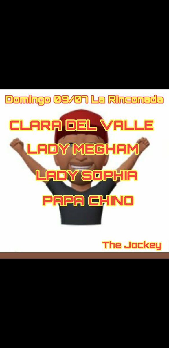 JohaBarrios7's tweet photo. #Jul09 #LaRinconada los 4 Regalitos the Jockey.. Y el ALERTA 🌪️ANARITA SPIRIT 📝
@CarlosB33578245 @marrpacheco @wladimirom11689 @SimonQuevedo29 suerte 🍀 y ya sabes, si vas a criticar mejor sigue a otro!! Apoyando con un RT y ❤️ https://t.co/3JgHZ2Qn76