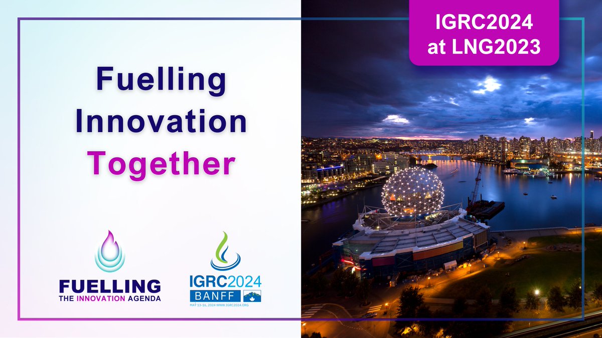 🍁 #IGRC2024 will be part of Club LNG | LNG2023 Vancouver from July 10-13! 🍁
Come visit our booth to learn more about the exciting world of #naturalgas and gaseous #energy at #IGRC2024.

👉 igrc2024.org

#LNG2023 #EnergyConference