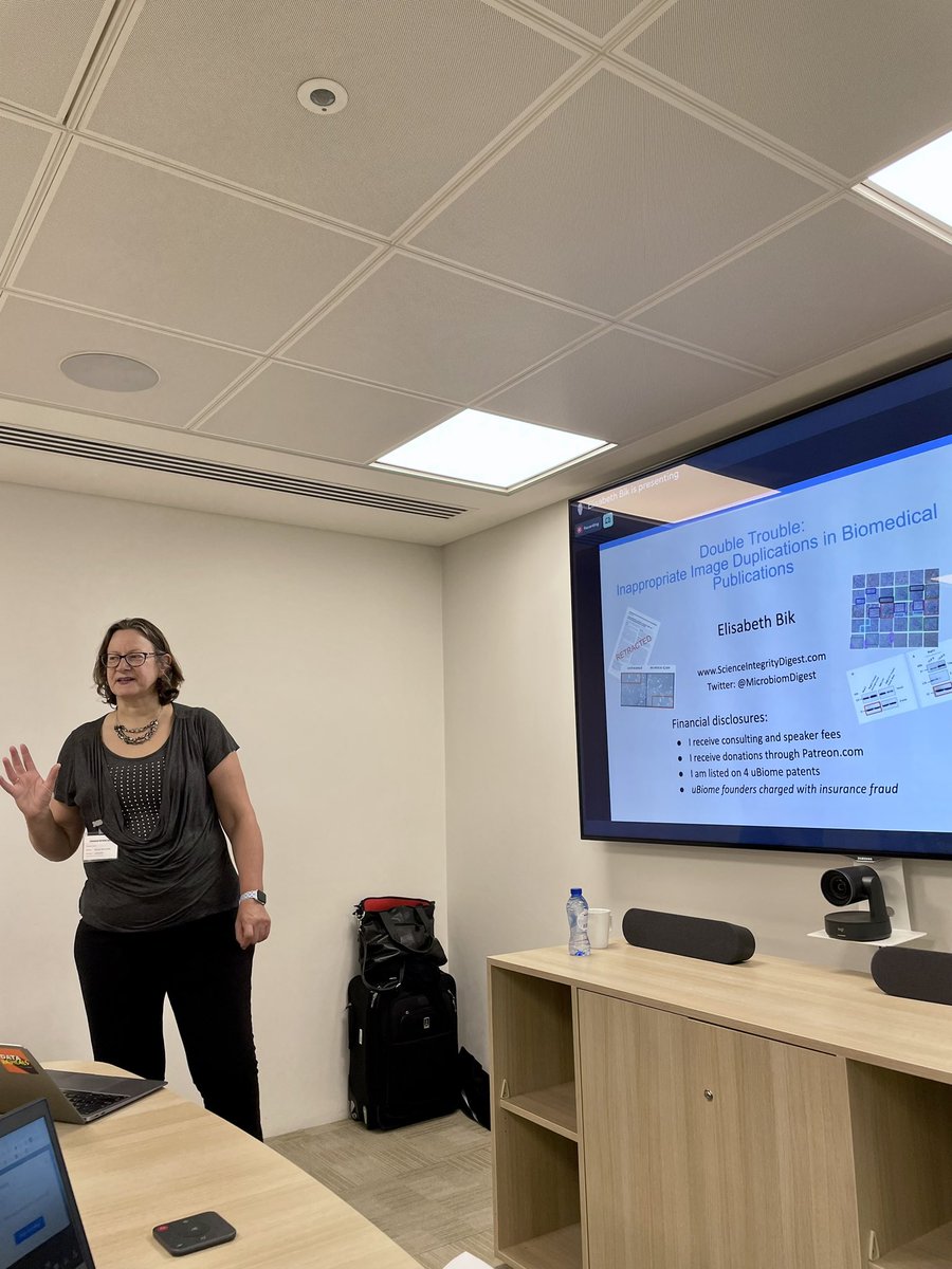 Jet Lee 🧑🔬 (@jetsinglee) on Twitter photo Very happy to have organised and hosted Elisabeth Bik <a href="/MicrobiomDigest/">Elisabeth Bik</a> to talk to us at Nature in London
She raised some very important discussions for the future, such as AIs increasing power in generating fake science, and the need for more reproducibility studies Very happy to have organised and hosted Elisabeth Bik <a href="/MicrobiomDigest/">Elisabeth Bik</a> to talk to us at Nature in London
She raised some very important discussions for the future, such as AIs increasing power in generating fake science, and the need for more reproducibility studies