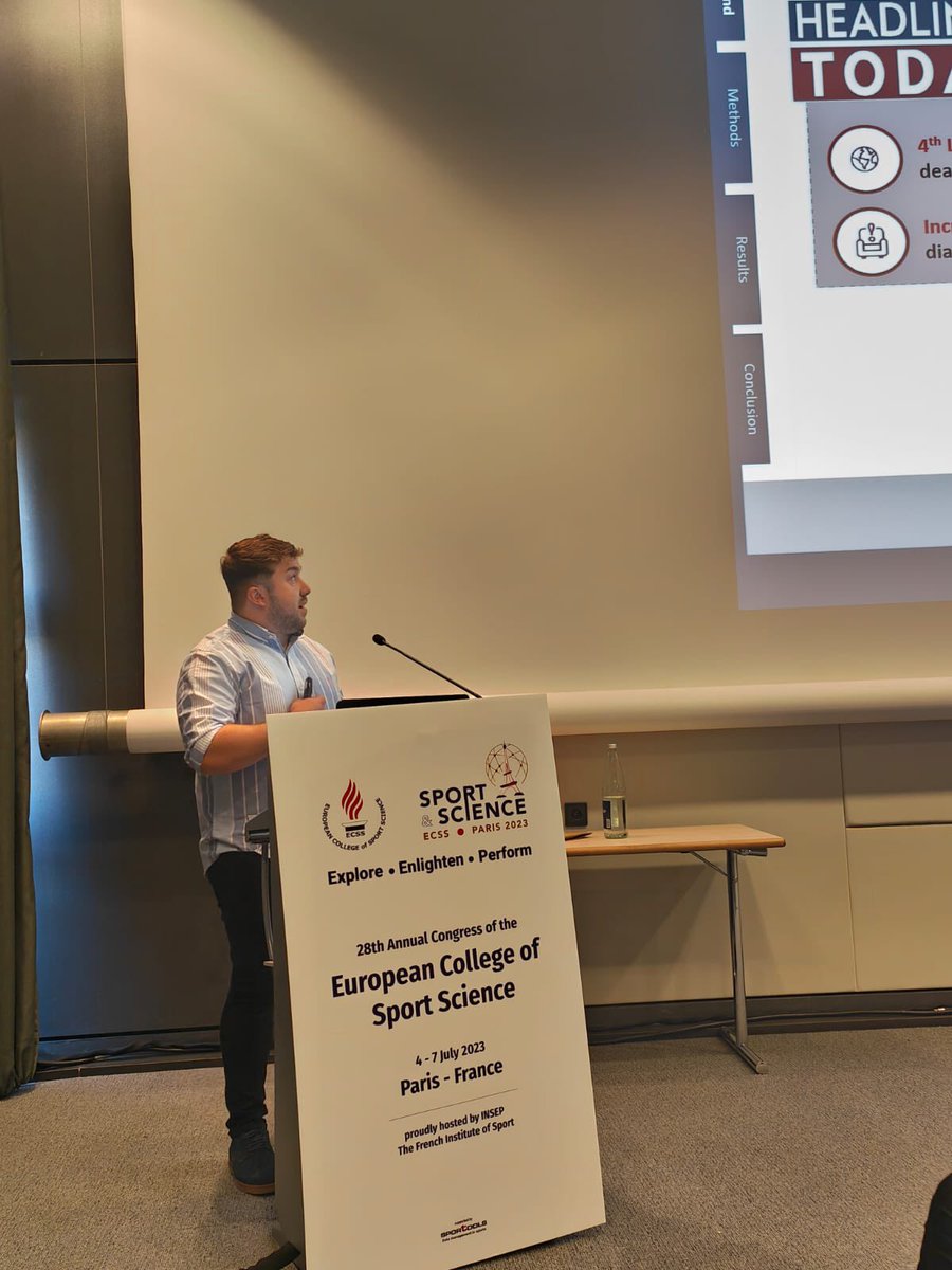 Enjoyed presenting my 2nd PhD study examining the acute impacts of breaking up sitting time on cerebrovascular health at @E_C_S_S @CAWR_CMU @CardiffMetCSSHS @CardiffMetSES