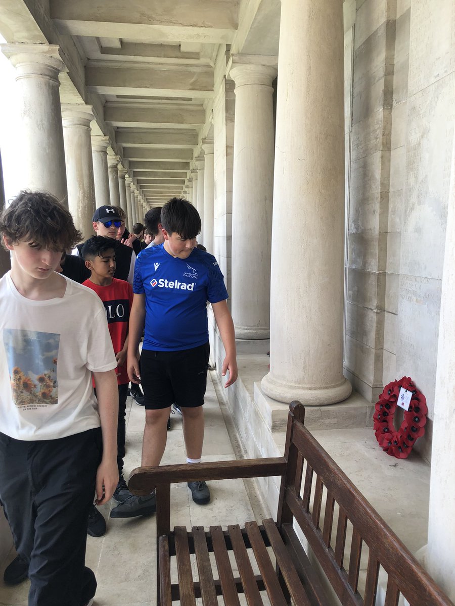 BSBDbattlefield's tweet photo. Thomas laid a wreath at Pozieres Memorial to commemorate Sergeant John Jones, an Old Boy who was killed on the 21st of March 1918. https://t.co/KIgIFUd938