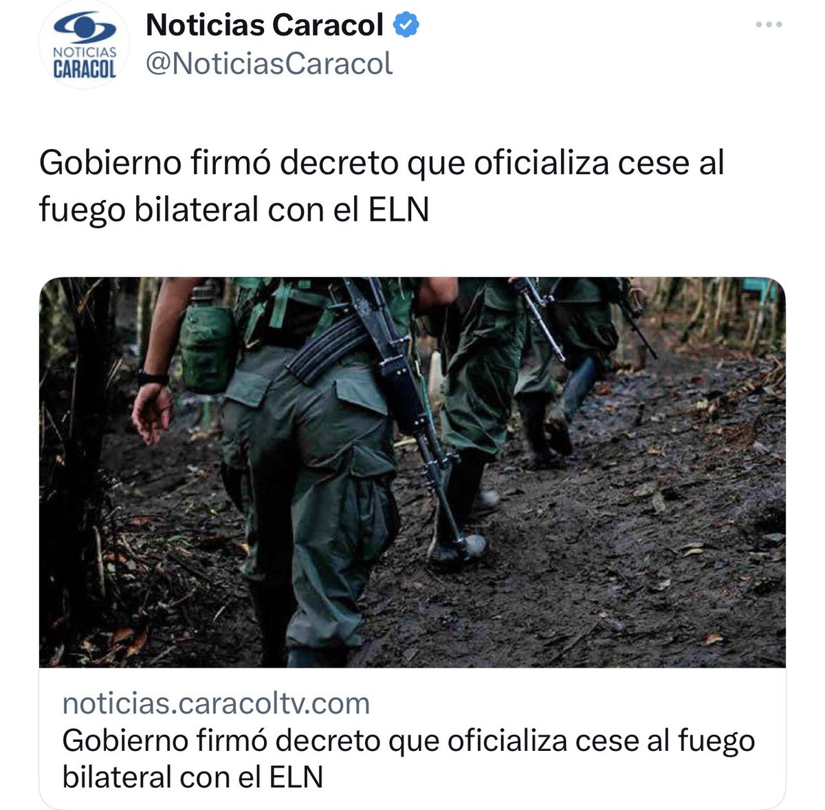 berenicebedoya1's tweet photo. La escalada de violencia generada por el #ELN no demuestra voluntad de paz o negociación por parte de esa guerrilla. El Gobierno pierde autoridad al anunciar un cese bilateral sin exigir el cese inmediato de acciones violentas en contra de los colombianos. https://t.co/gNxhnBKHJi