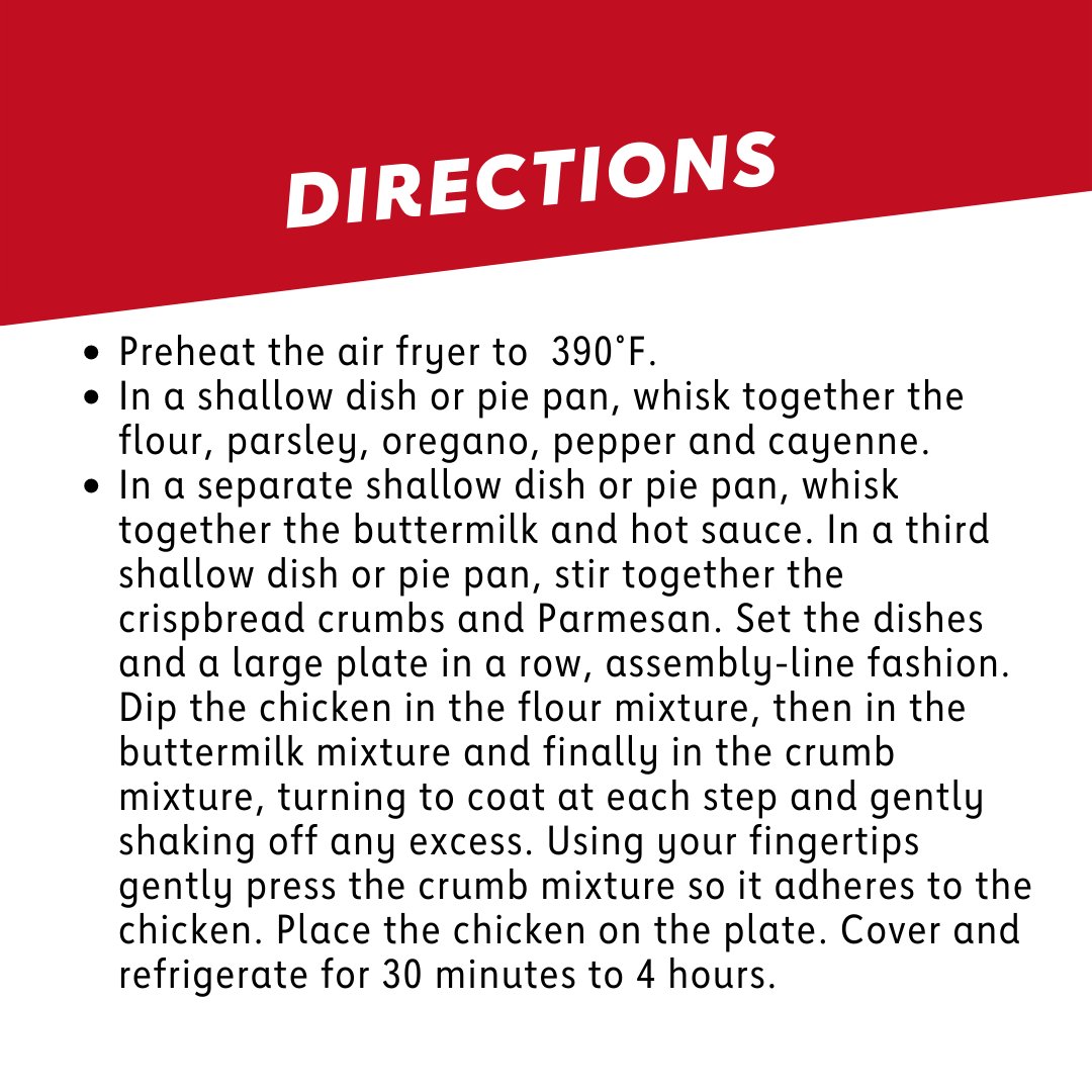 AmericanHeartAK's tweet photo. Celebrate #NationalFriedChickenDay without the extra saturated fat and calories. Our finger-licking Air Fryer Crispy (Un)Fried Chicken is tender and juicy on the inside and crispy on the outside. 😋
#recipe 👉 https://t.co/2JB3ICAB4T
#AlaskaHasHeart https://t.co/sVNx2kG5Ap
