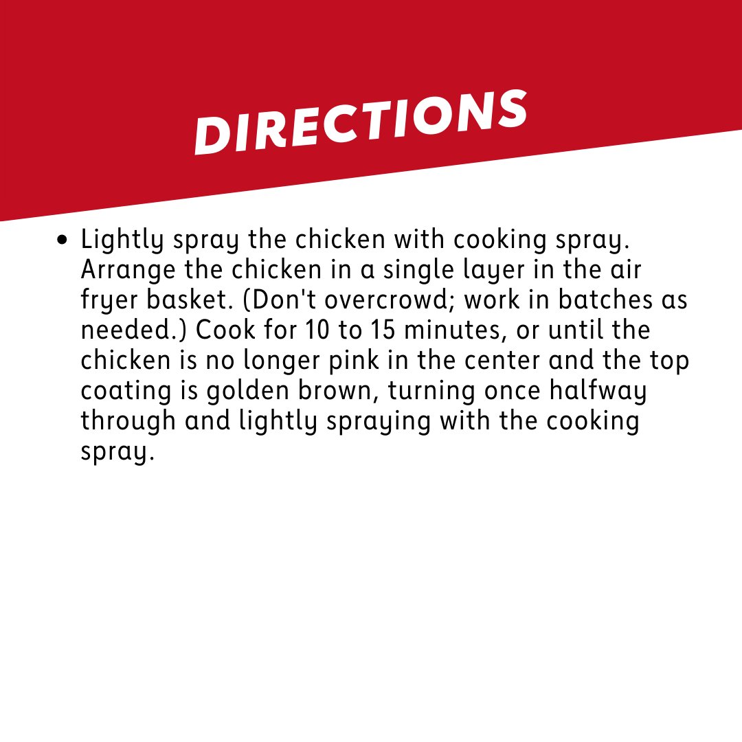 AmericanHeartAK's tweet photo. Celebrate #NationalFriedChickenDay without the extra saturated fat and calories. Our finger-licking Air Fryer Crispy (Un)Fried Chicken is tender and juicy on the inside and crispy on the outside. 😋
#recipe 👉 https://t.co/2JB3ICAB4T
#AlaskaHasHeart https://t.co/sVNx2kG5Ap