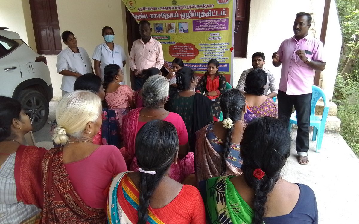 TBMBAPuducherry's tweet photo. Conducted Community meeting at J.J.nager on 06.07.2023.Dr.Joshua Angel MO,Mrs.Thenmozhi LHV,Mrs.Vijaya TBHV, ANM,A/W and Mr.ManimaranStateIEC Officerhas Speech TBElimination andTreatment underthe guidance of Dr.Venkatesh STO Puducherry#CMPuducherry #DDG2017 #EndTB https://t.co/VPMwKA5r7b