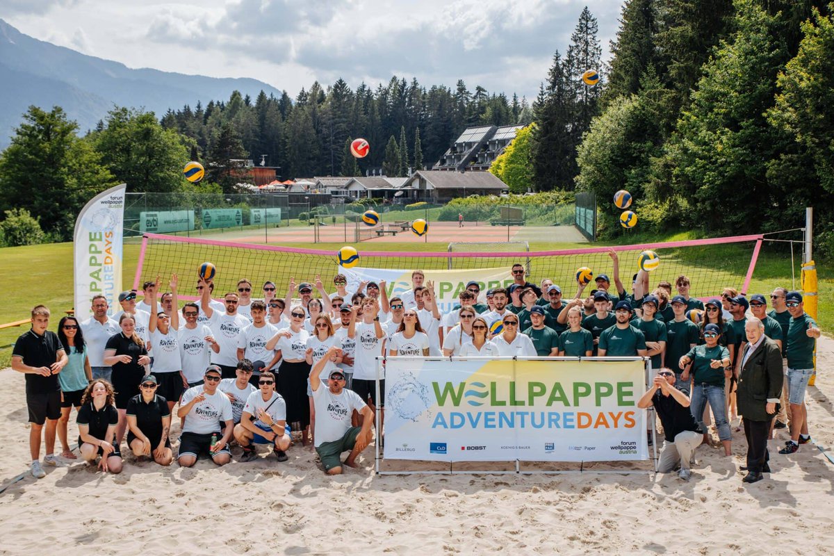 com_unit_inside's tweet photo. Wellpappe Adventure Days 203. Anfang Juli fand der große Lehrlingsevent der heimischen #WellpappeIndustrie am Faaker See statt. Mit Beachvolleyballer Clemens #Doppler https://t.co/5cNFSfhIlZ #lehre #karriere https://t.co/fzGwgNmxxV