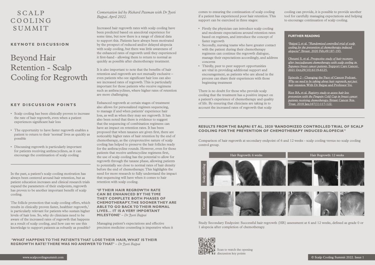 Scalp Cooling Summit (@scalpcoolsummit) on Twitter photo Did you know #scalpcooling encourages stronger and faster hair regrowth?
Summarising her discussion with <a href="/RichPaxman/">Rich Paxman OBE</a>, this Whitepaper focuses on the impact regrowth has had on Dr. Bajpai's patients in India.
Download all Whitepapers, here: scalpcoolingsummit.com Did you know #scalpcooling encourages stronger and faster hair regrowth?
Summarising her discussion with <a href="/RichPaxman/">Rich Paxman OBE</a>, this Whitepaper focuses on the impact regrowth has had on Dr. Bajpai's patients in India.
Download all Whitepapers, here: scalpcoolingsummit.com
