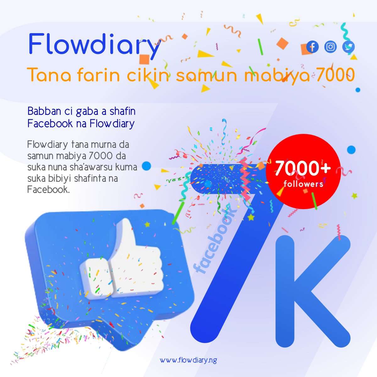 flowdiaryai's tweet image. A yau Flowdiary ta cika Followers dubu bakwai ‘7k’. Muna matukar godiya ga mabiyanmu!

#LearnOnFlowdiary #Flowdiary #7k