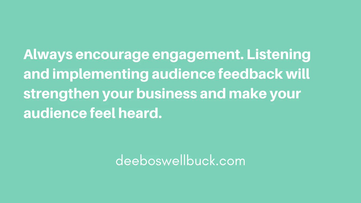 Always encourage engagement. Listening and implementing audience feedback will strengthen your business and make your audience feel heard.  buff.ly/3O2TipP 

#digitalmarketingtips #torontobusiness #canadianbusiness