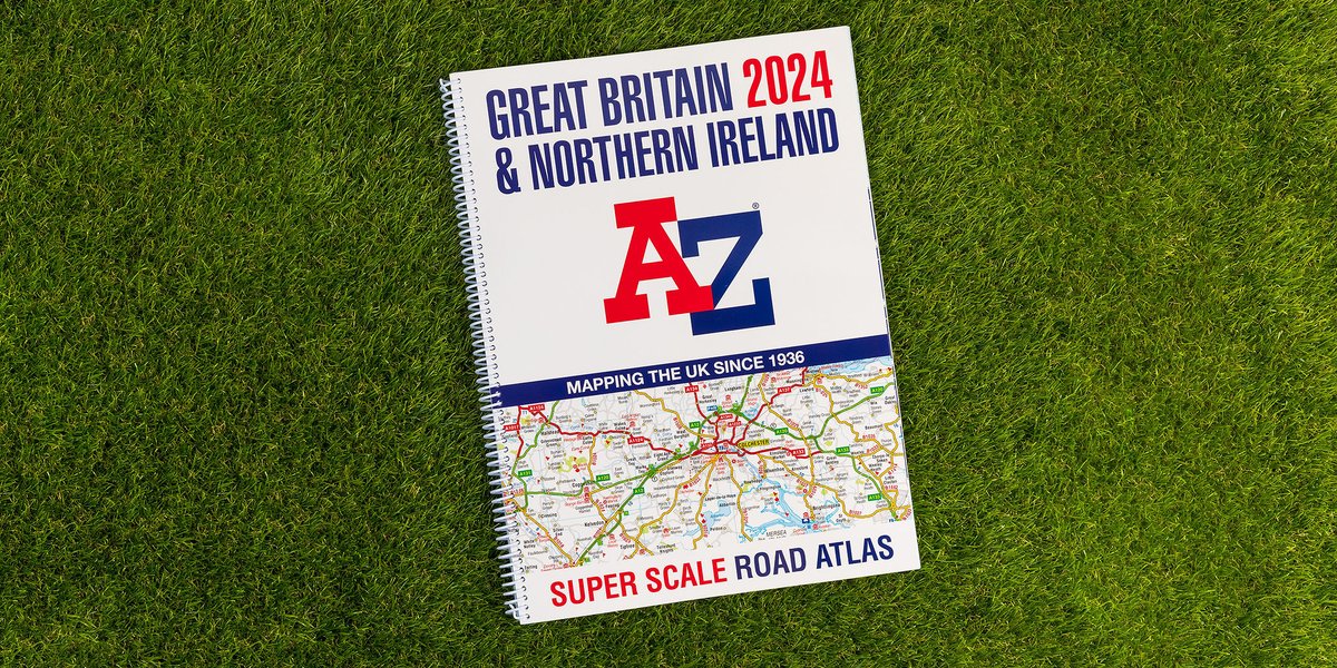 Plan your summer adventure with our 2024 Great Britain and Northern Ireland Road Atlas!

Route planning will be a breeze with popular spiral binding, 70 town centre street plans and a mainland map scale of 2.5 miles to 1 inch.

Take a look: ow.ly/tF7x50P1hwT

#AZMaps