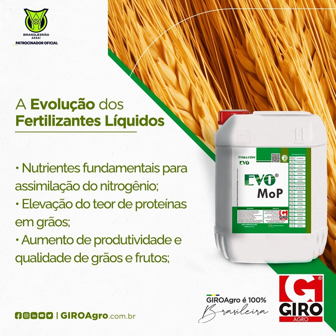 GiroAgro's tweet photo. GIROAgro - Levando soluções para o manejo de sua lavoura 🌱🌿

🌾Conheça o EVO MoP

Saiba mais sobre o portfólio GIROAgro no site:
🌐 https://t.co/dquGxaFPqD

#EVOMoP #Fertilizantes #GIROAgro #agronegócio #juntossomosmais #Numero1 https://t.co/8yPIf6HVHS
