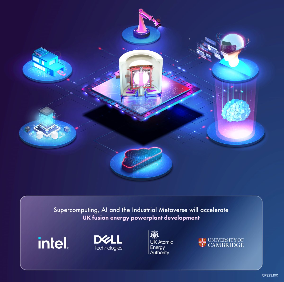 Supercomputing, #AI, Industrial Metaverse⚡ We’re excited to announce that #DellTech, #Intel, the UK Atomic Energy Authority (UKAEA) and the University of Cambridge are collaborating to advance the development of the UK’s prototype fusion powerplant: dell.to/438AZWZ