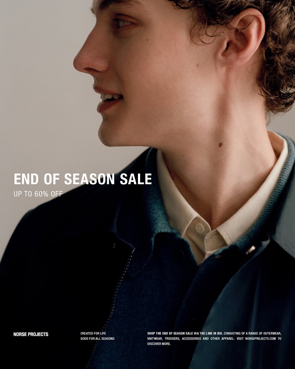 The End of Season Sale continues. Explore a range of styles in-store and online at up to 60% off sitewide.

Discover more via the link in bio. #norseprojects