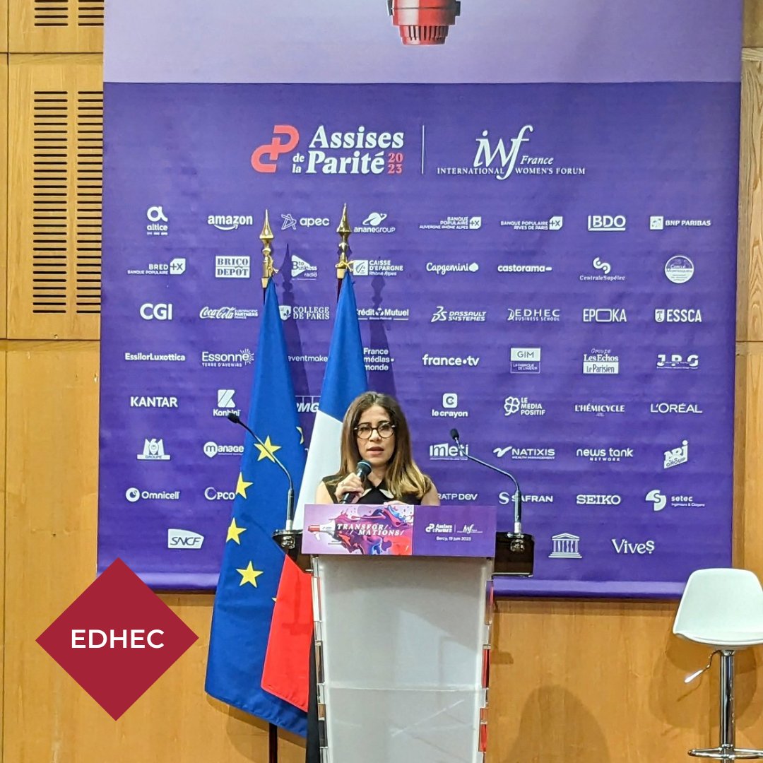 EDHEC_BSchool's tweet photo. Lors des Assises de la Parité 2023 @HagerJF, directrice de la Chaire #Diversité &amp; #Inclusion de l'#EDHEC, a présenté en avant-première, le premier « Test for D&amp;I in Gaming » conçu par la chaire pour mesurer la représentation des genres dans les jeux vidéo. https://t.co/3BpBKzukS3 https://t.co/CS3mVvETkN