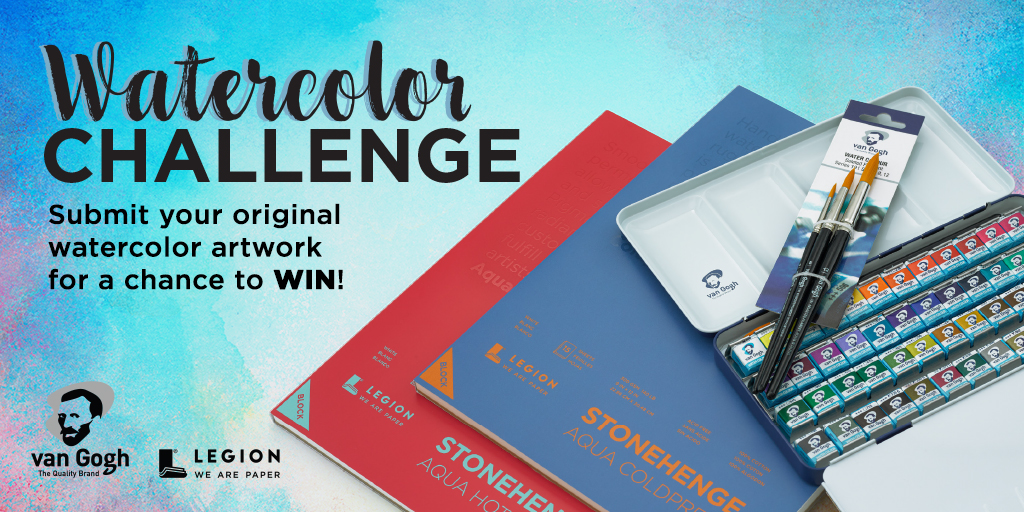 Enter our Watercolor Challenge! 🎉 During the month of July, submit a picture of your original watercolor artwork for a chance to WIN a prize pack worth over $300! Learn more &amp; enter here 👉ow.ly/W8W150P2Y2F