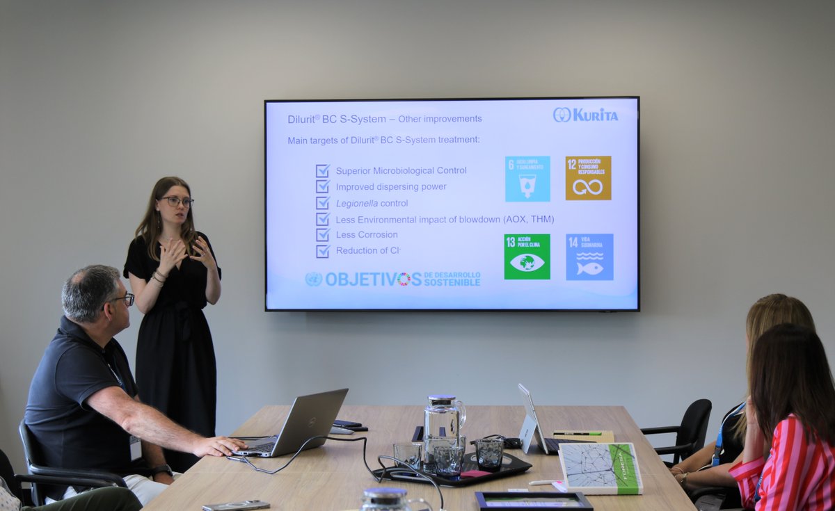 KuritaGlobal's tweet photo. We recently hosted our partner #Foresa, in Barcelona to celebrate our successful collaboration and their outstanding #environmentalcontribution by implementing our Dilurit® BC S-System Technology in their #biocidetreatment.
Let's keep preserving our planet together! https://t.co/nQPspmjgd4