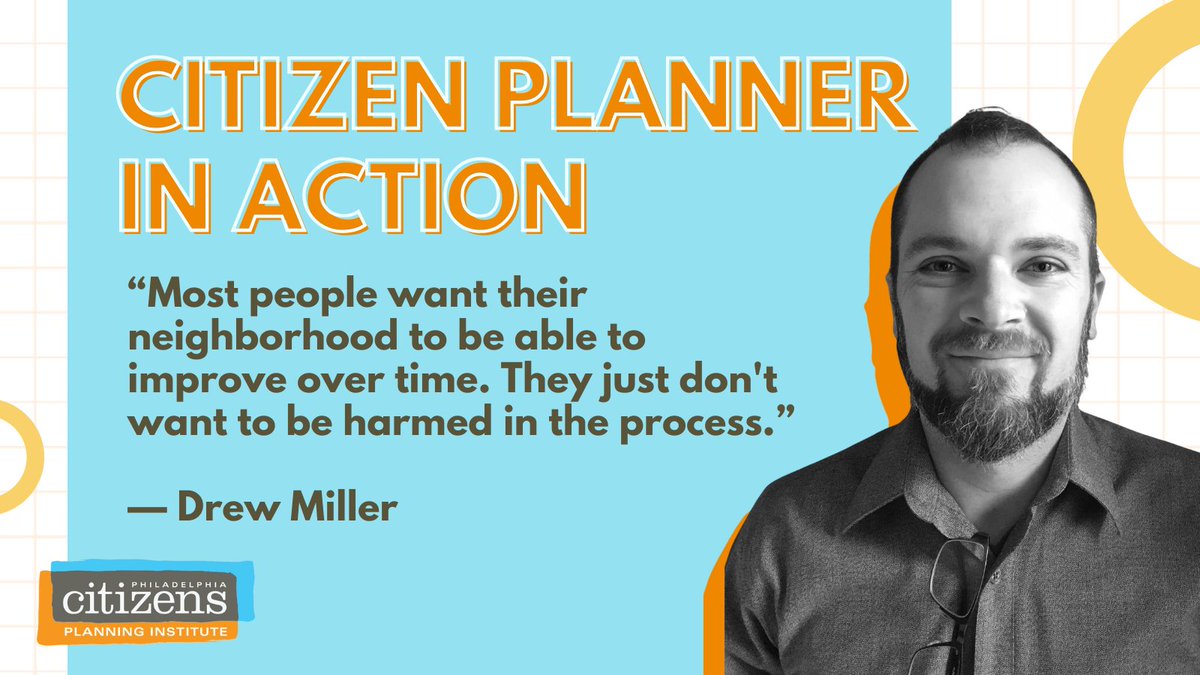 PhilaCPI's tweet photo. ICYMI: Citizen Planner Drew Miller (Spring 21) turned an adjacent construction nightmare into a career where he can help others facing consumer rights violations. Check out his #CitizenPlannerInAction story!
https://t.co/Ju3nfSdDIk https://t.co/0b0N43aNnF
