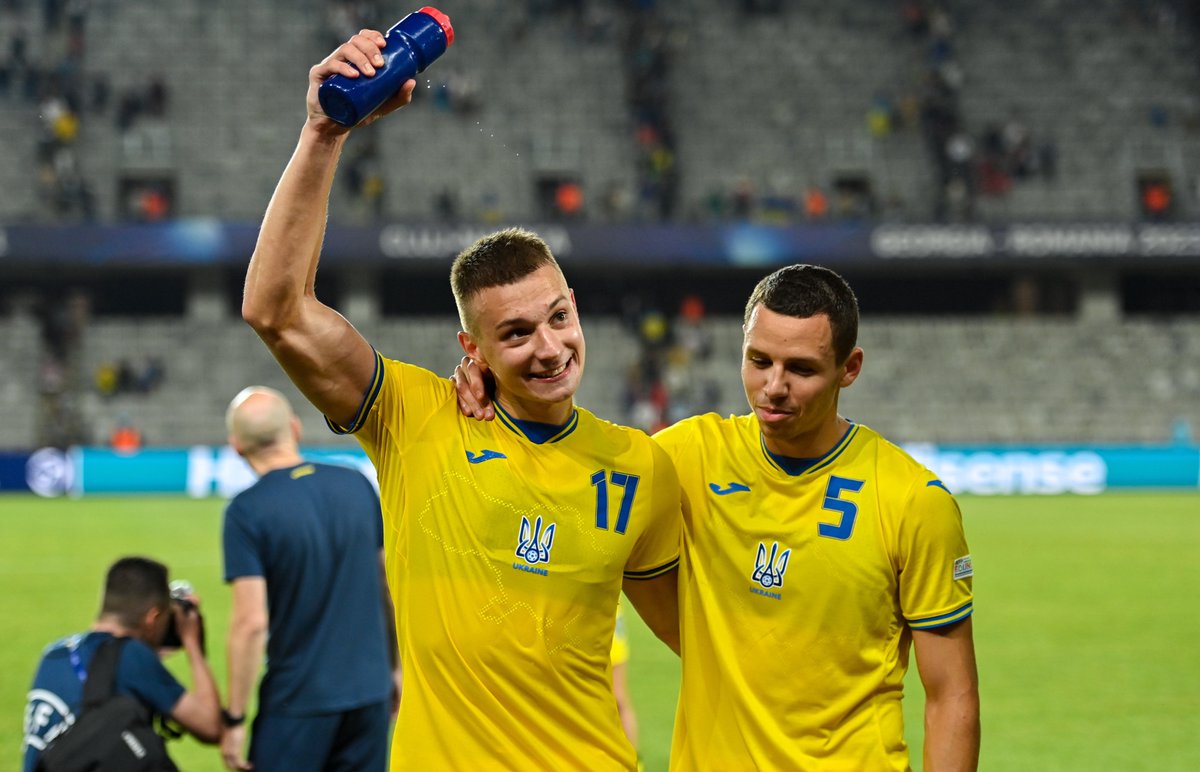UEFAUnder21's tweet photo. The Ukraine train 🇺🇦

What a team 👏👏👏

#U21EURO | @uafukraine https://t.co/jr9xkqUfCy