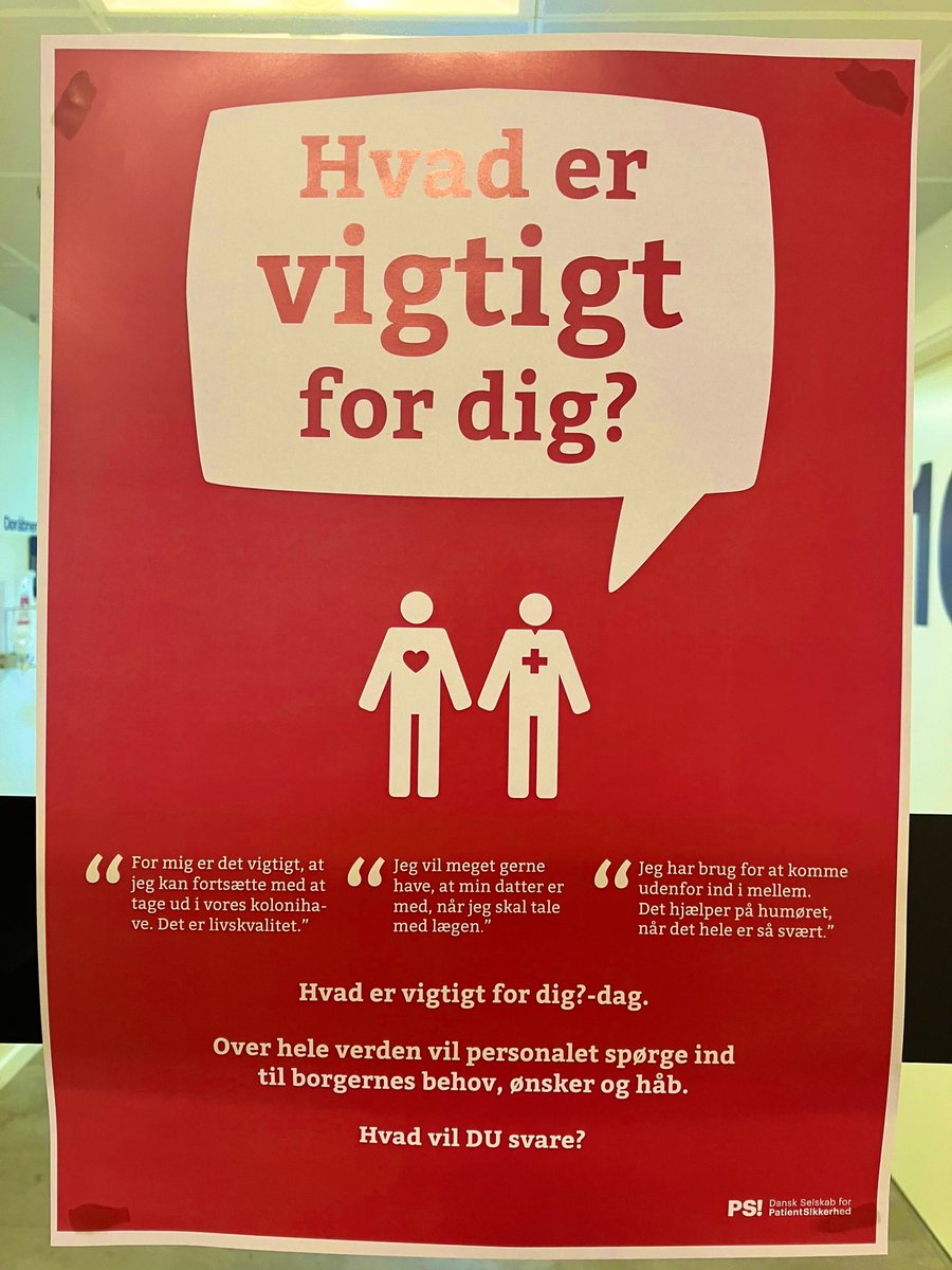 UllaMHansen's tweet photo. På klinisk onkologisk afdeling på @SUHhospital @regionsjaelland er hver dag ‘Hvad er vigtigt for dig’-dag med #fællesbeslutningstagning  Flot indsats - også af ledende lægesekretær Djoan Jakobsen, som får arbejdsgangen til at glide til gavn for både pt. og personale 🙌🏻 https://t.co/wAQLNVB6Uu