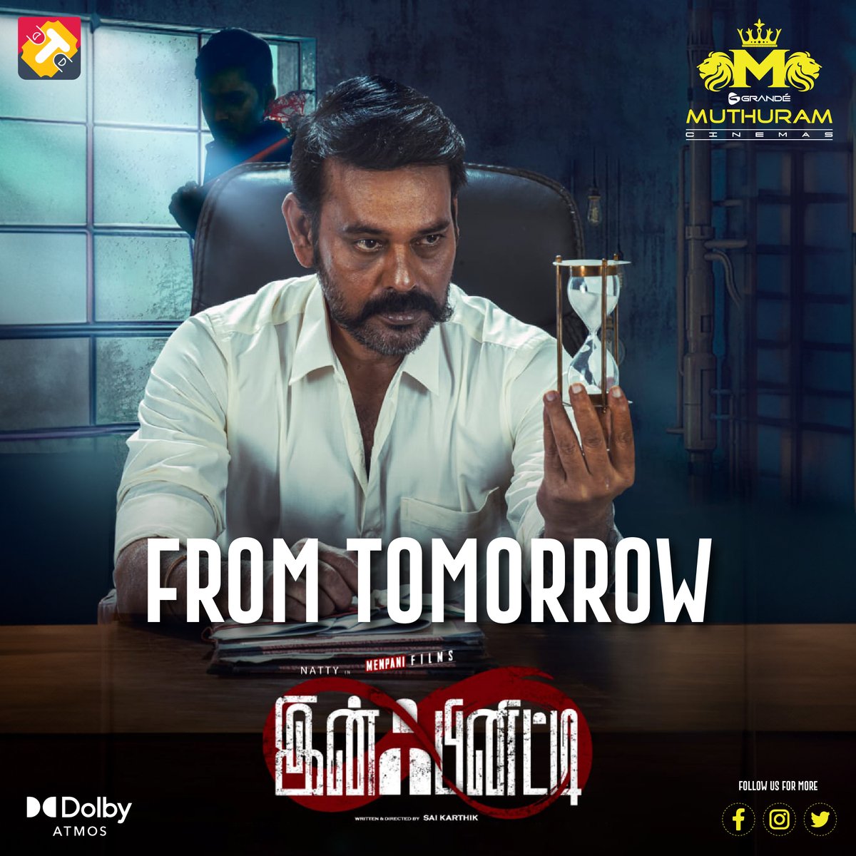 GrandeMultiplex's tweet photo. Get ready as the highly anticipated #Infinity ♾️ movie hits theaters from Tomorrow!
#Infinityjuly7th #InfinityNatty
Book your Tickets Now - https://t.co/0HylCNQqS3
@menpaniproduct1 @Dir_Sai_Karthik @natty_nataraj @vidya_pradeep01 @saravanansrii @Balamusician #GrandeMuthuram https://t.co/j5oBgPapyG