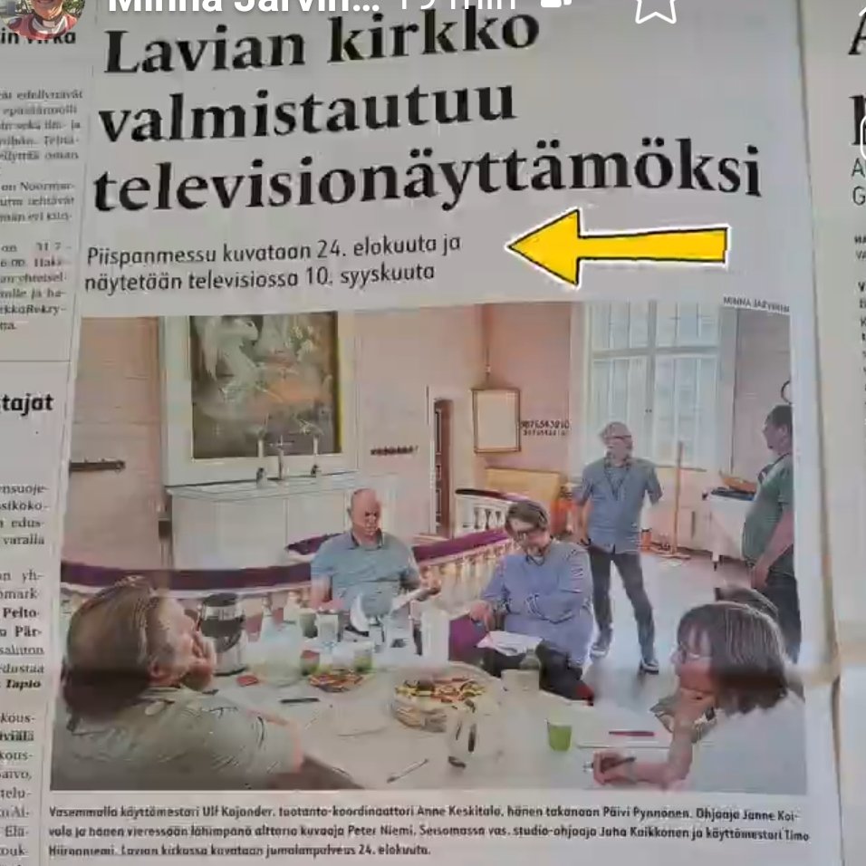 minnajarvinen_'s tweet photo. "Lavian kirkko valmistautuu televisionäyttömöksi" @Arkkihiippa piispa @MariLeppane toimittaa Lavian kirkon 200 v. juhlamessun to 24.8. Klo 18. 📺 @yle televisioi #piispanmessu'n! Tervetuloa Lavian kirkkoon💒

#kiitollisuuskantaa #uutisluotsi #laviankirkko https://t.co/X9K744nTK4
