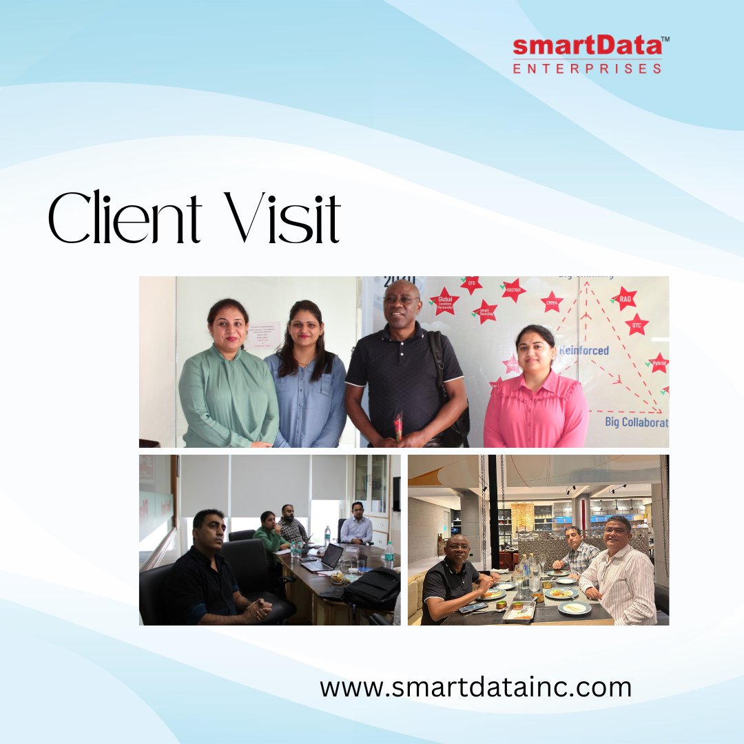 smartDataIncLtd's tweet image. The power of #Bigcollaboration shines through as our healthcare client visited @smartDataIncLtd HQ. We engaged in productive discussions, exchanged ideas, &amp;amp;charted a roadmap for project success. Together,  making a positive impact in the #healthcare industry #CustomerCentricity