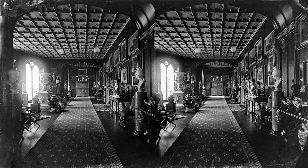 perthartgallery's tweet image. Today's #OnlineArtExchange theme is photography in the art for @WattsGallery’s Victorian Virtual Reality exhibition of over 150 stereoscopic photographs. So this week we've dipped into our own collection for this interior stereoview of Kinfauns Castle, east of Perth. @artukdotorg